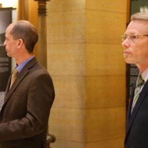 Mark Haase and Representative Ray Dehn